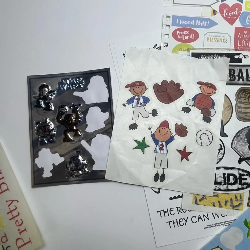 mixed sticker lot scrapbooking card making journaling crafts‎